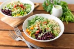 rice-bowls-with-kidney-beans-spinach-and-mixed-veggies image