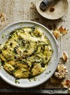 creamy-polenta-with-garlic-and-basil-butter-cheese image