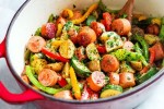 one-pot-sausage-and-vegetables-recipe-eatwell101 image