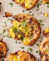 garlic-butter-smashed-potatoes-recipe-kitchn image
