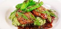 sticky-asian-chicken-recipe-with-rice-rachael-ray image