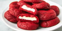 best-inside-out-red-velvet-cookies-recipe-delish image