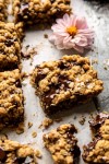 healthier-dark-chocolate-chunk-oatmeal-cookie-bars image