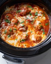slow-cooker-chicken-parmesan-meatballs-recipe-kitchn image