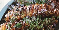roasted-pork-tenderloin-with-bacon-and-herbs image