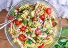 healthy-chicken-pasta-salad-recipe-with-avocado-eatwell101 image