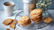 ginger-oat-crunch-biscuits-recipe-bbc-food image