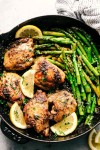 lemon-garlic-butter-herb-chicken-with-asparagus-the image