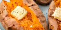 how-to-bake-whole-sweet-potatoes-in-oven-delish image