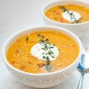 red-lentil-carrot-soup-vegan-family image
