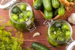 easy-dill-pickles-recipe-no-canning-required image