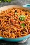 healthy-one-pot-spaghetti-and-meat-sauce-the image