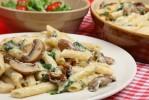 pasta-recipe-creamy-penne-florentine-with image