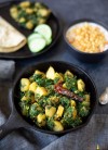 aloo-palak-potato-and-spinach-stir-fry-piping-pot image