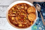brunswick-stew-with-potatoes-corn-and-lima-beans image