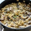 garlic-mushroom-quinoa-damn-delicious image
