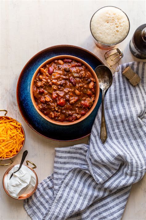 best-beer-chili-packed-with-veggies-beans-and-meat image