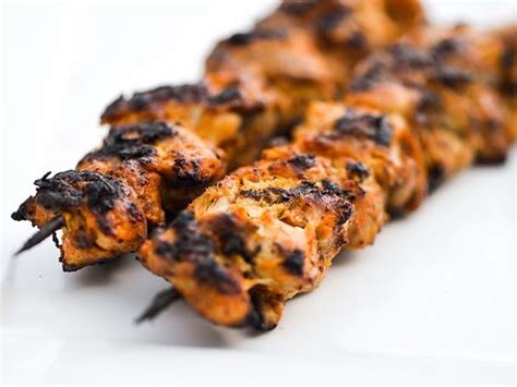 smoky-and-spicy-yogurt-marinated-chicken-kebabs image