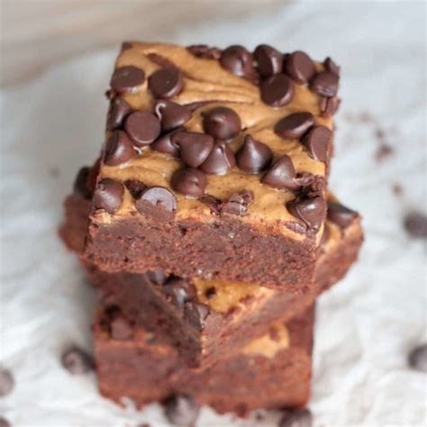 triple-chocolate-peanut-butter-brownies-goodie image