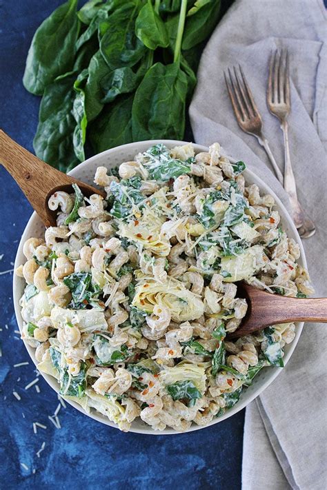spinach-artichoke-pasta-salad-two-peas-their-pod image