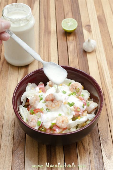 lime-yogurt-dressing-recipe-masala-herb image
