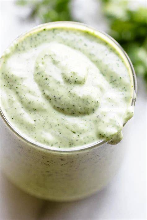 creamy-cilantro-lime-dressing-recipe-eatwell101 image