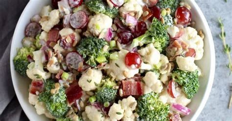 10-best-broccoli-cauliflower-salad-with-bacon image