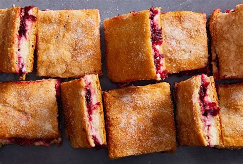 best-lemon-cranberry-cheesecake-bars-recipe-delish image