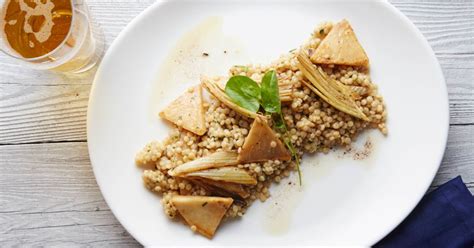 brown-butter-couscous-with-beer-braised-fennel-and image