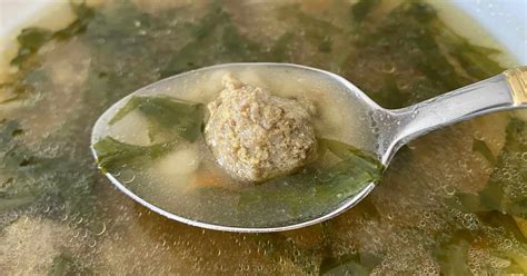 italian-wedding-soup-recipe-with-little-meatballs image