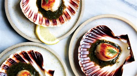 scallops-with-nori-brown-butter-and-dill-recipe-bon image