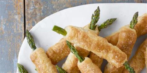 pastry-wrapped-asparagus-with-balsamic-dipping-sauce image