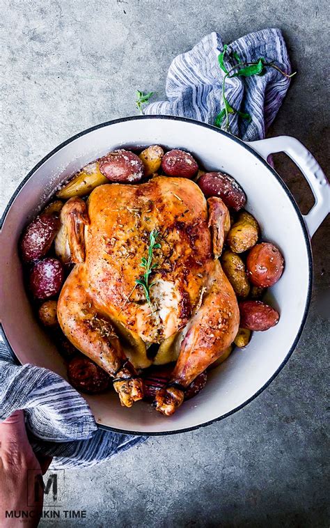 potato-garlic-herb-roasted-chicken image