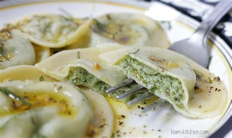 3-cheese-spinach-ravioli-and-sage-butter-sauce image