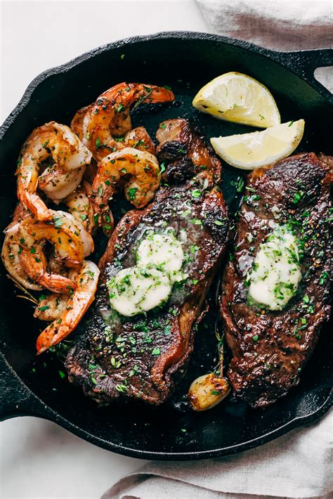 garlic-butter-skillet-steak-and-shrimp-recipe-little image
