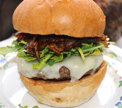 bacon-onion-compote-burger-cast-iron-and-wine image