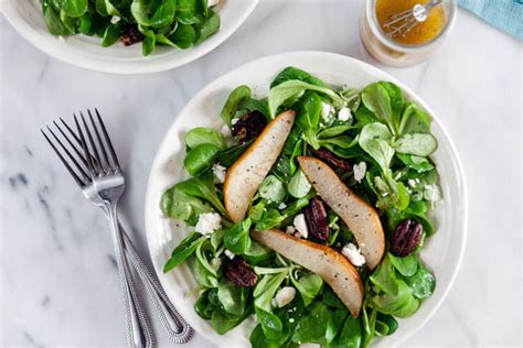 winter-salad-with-roast-pears-and-vanilla-vinaigrette image