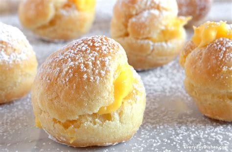 easy-and-delicious-mini-cream-puffs-recipe-everyday image