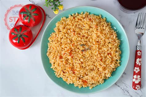 tomato-bulgur-pilaf-recipe-turkish-style-cooking image