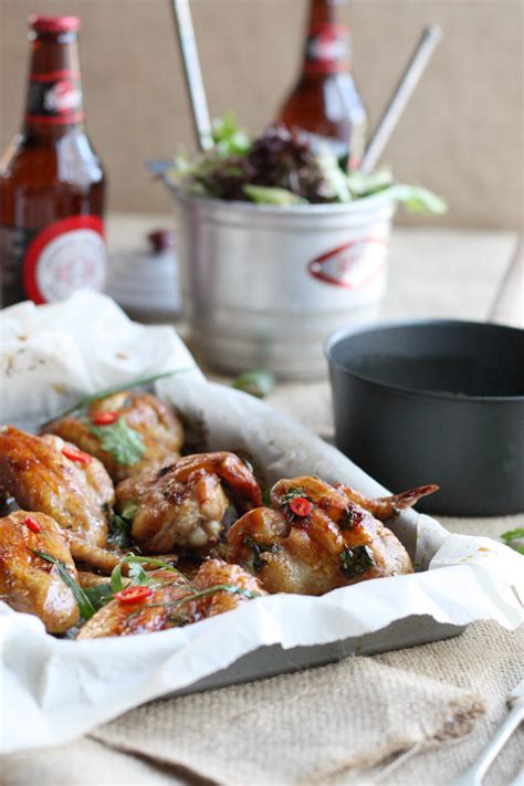 golden-chicken-wings-with-ginger-caramel-chili-sauce image