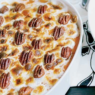 sweet-potato-gratin-with-chile-spiced-pecans image
