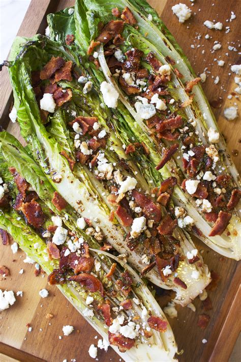 grilled-romaine-salad-with-bacon-and-blue-cheese image