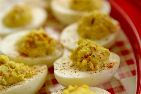 basic-stuffed-eggs-recipe-blue-plate-mayonnaise image