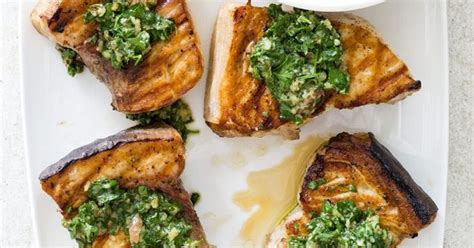 grilled-swordfish-steaks-with-salsa-verde-recipe-kcet image