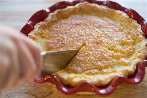 lemon-buttermilk-pie-easy-made-in-one-bowl-fifteen-spatulas image
