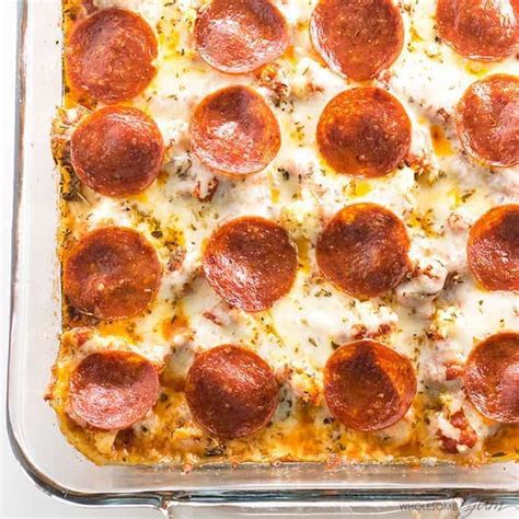 keto-low-carb-pizza-casserole-recipe-easy-5 image