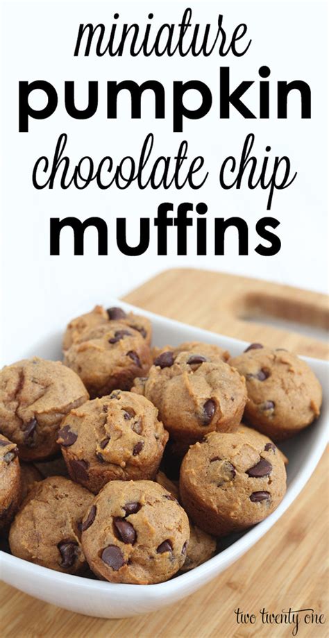 mini-pumpkin-chocolate-chip-muffins-two-twenty-one image