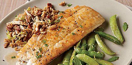 browned-butter-flounder-with-lemon-snap-peas image