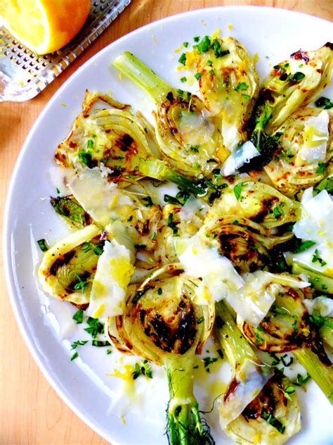 grilled-fennel-salad-with-fresh-herbs-and-parmesan image