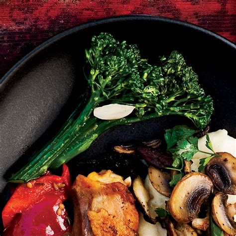 garlicky-broccolini-recipe-jason-travi-food-wine image